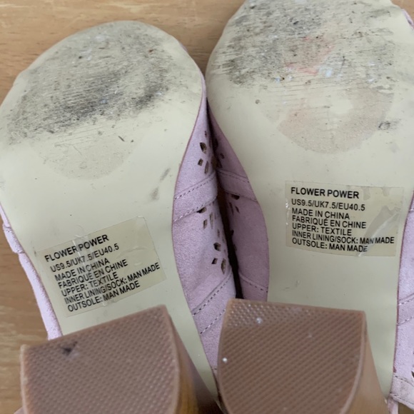 Pink summer laser cut heels - Picture 4 of 8